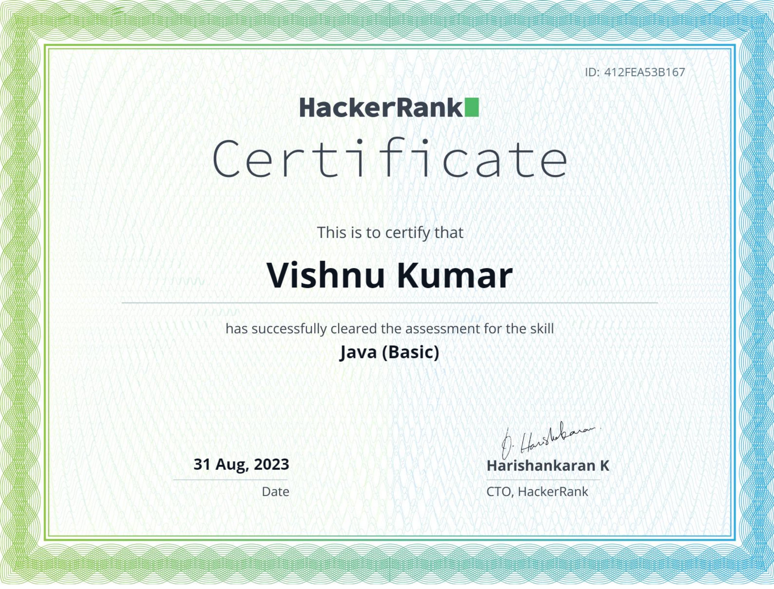 Java certificate